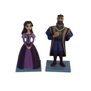 Disney Tangled King Frederic Queen Arianna Figures 3.5" Rapunzel Parents